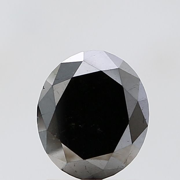 Oval 1.82ct Black VVS2 - Loose Natural Diamond: Oval 1.82ct Black VVS2 - Loose Natural Diamond Oval cut diamond with exceptional clarity and polish, boasting a striking black color and symmetrical shape. Measuring 1.82 carats, this natural Fancy