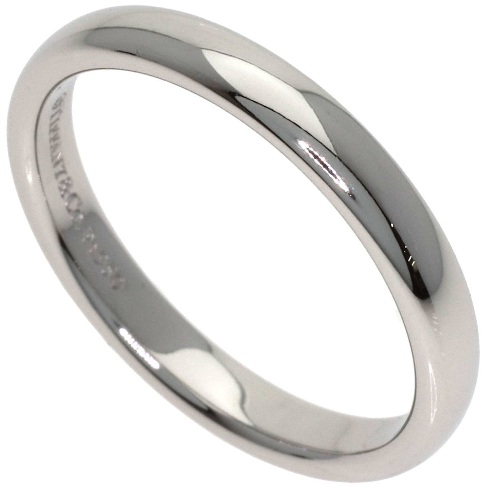 TIFFANY Band Ring Platinum 950: TIFFANY Band Ring Platinum 950 Platinum 950 Tiffany Band Ring, a timeless piece of jewelry, boasts a sleek design and premium material. The ring features a band made of 950 platinum, a rare and durabl