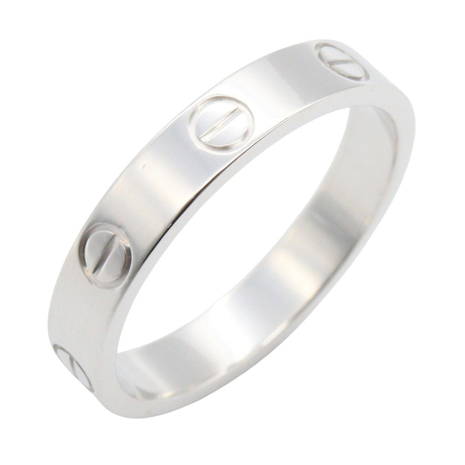 CARTIER Band Ring White Gold (18K): CARTIER Band Ring White Gold (18K) White gold (18K) band ring from Cartier, a renowned luxury brand. This like new used ring boasts excellent condition with no visible wear, making it a great option f