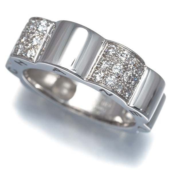 Chanel Ring Diamond Profile De Camelia Eu49 18K 750 White Gold (1 of 5)