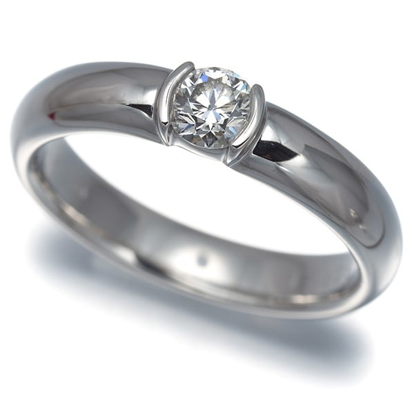 Tiffany&Co. Ring Diamond 0.28Ct Dots Solitaire Us6-6.25 950 Platinum: Tiffany&Co. Ring Diamond 0.28Ct Dots Solitaire Us6-6.25 950 Platinum Tiffany&Co. Ring Diamond 0.28Ct Dots Solitaire Us6-6.25 950 Platinum - A Timeless Solitaire Diamond Ring.This exquisite ring featur