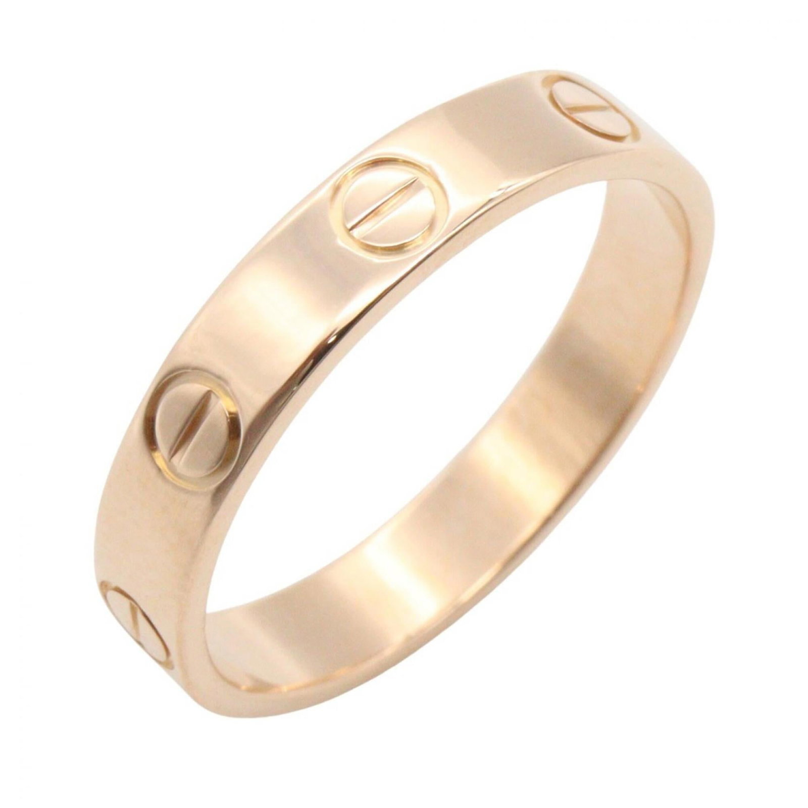 CARTIER Band Ring Pink Gold (18K): CARTIER Band Ring Pink Gold (18K) Pink gold (18K) Cartier band ring, featuring a classic design, is available for purchase. The item is made from 18K pink gold and has a US size of 6.5. It is gently u