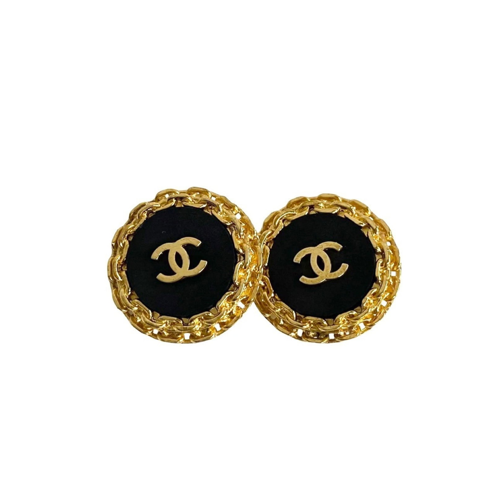 CHANEL Clip Earrings Gold Plating (1 of 5)