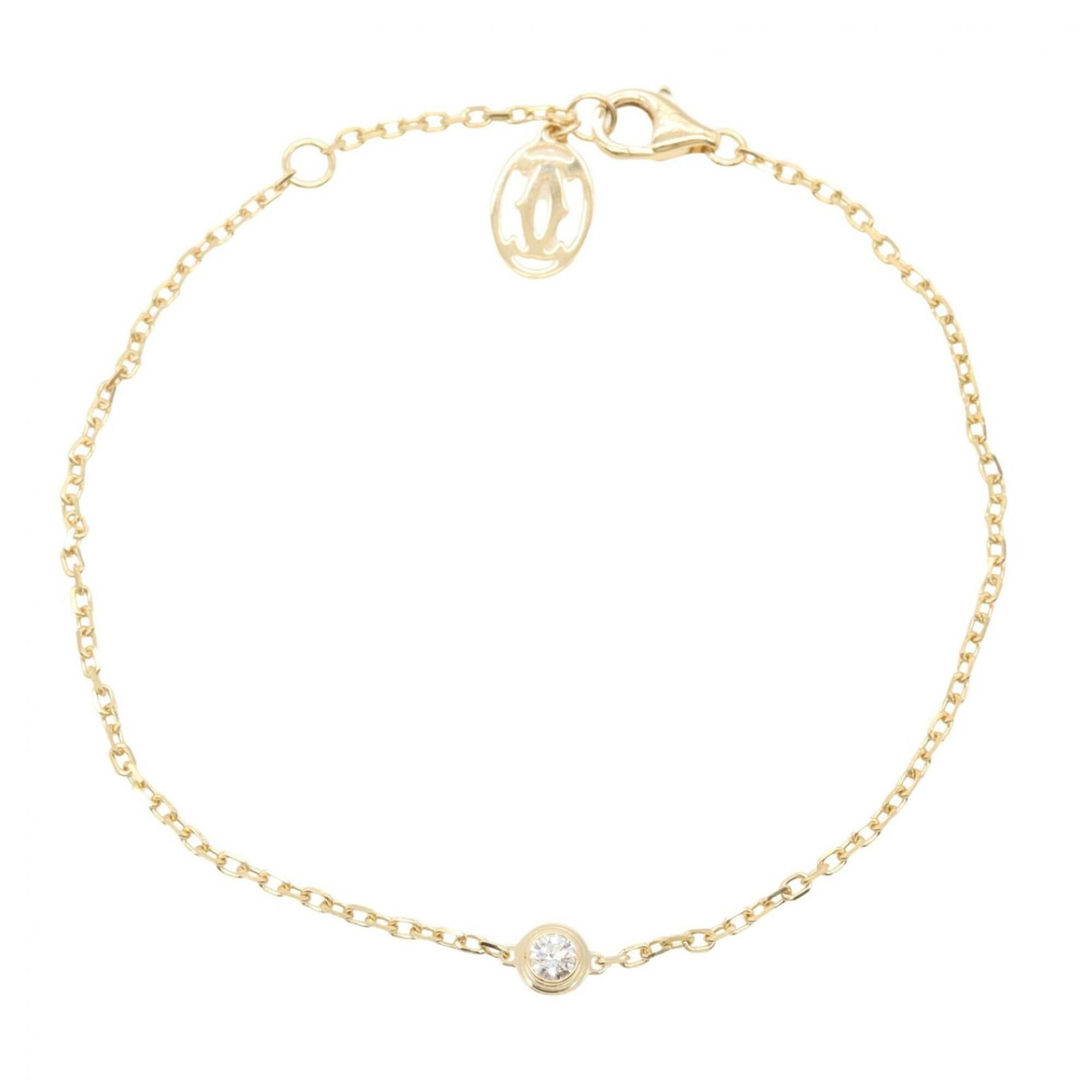 CARTIER Charm Bracelet Yellow Gold (18K): CARTIER Charm Bracelet Yellow Gold (18K) Cartier Charm Bracelet Yellow Gold (18K) is a stunning piece featuring a yellow gold (18K) construction, diamond stone, and a length of 18cm / 7.08''. This