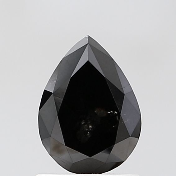 Pear 1.35ct Black VVS2 - Loose Natural Diamond: Pear 1.35ct Black VVS2 - Loose Natural Diamond 1.35ct Black VVS2 - Loose Natural Diamond with EX Polish and Symmetry, showcasing exceptional clarity and luster. This rare black diamond boasts a unique