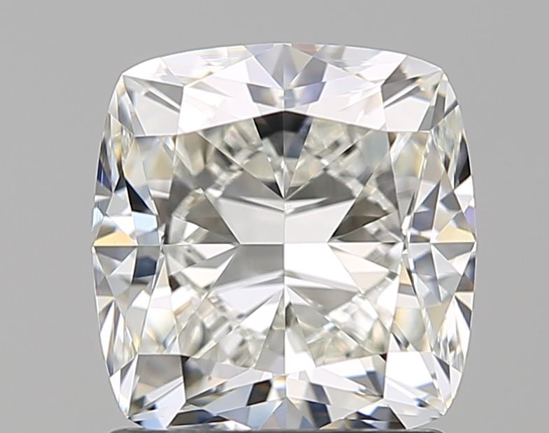 GIA Cushion Brilliant 1.7ct I VVS2 - Loose Natural Diamond: GIA Cushion Brilliant 1.7ct I VVS2 - Loose Natural Diamond GIA certified 1.7ct I VVS2 diamond, boasting EX polish and symmetry, is a standout feature of this natural cushion brilliant gem. Measuring