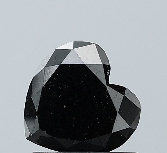 Heart 0.83ct Black VVS2 - Loose Natural Diamond: Heart 0.83ct Black VVS2 - Loose Natural Diamond 0.83ct Black VVS2 - Loose Natural DiamondThe 0.83ct black diamond boasts exceptional clarity, with a VVS2 grade indicating minimal inclusions. Its EX