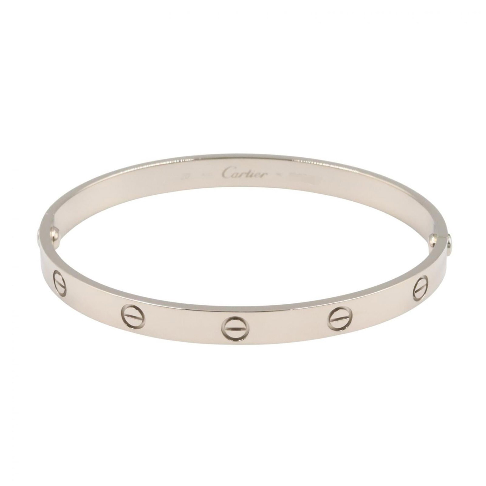 CARTIER Charm Bracelet White Gold (18K): CARTIER Charm Bracelet White Gold (18K) Cartier Charm Bracelet White Gold (18K) is a silver-toned, 18K white gold charm bracelet with a length of 18.5cm / 7.28''. It features a very good condition,