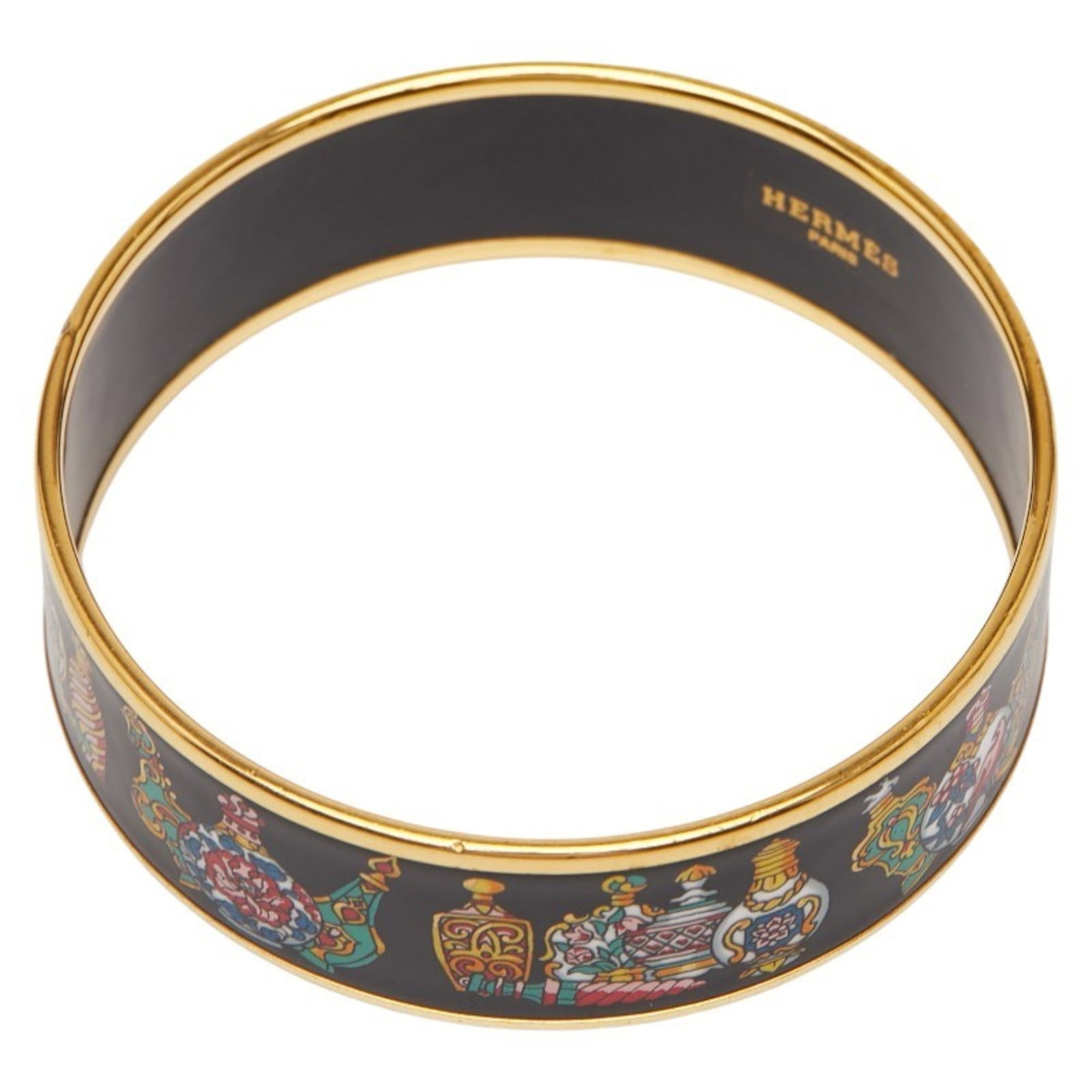 HERMES Bangle Black Gold (1 of 6)