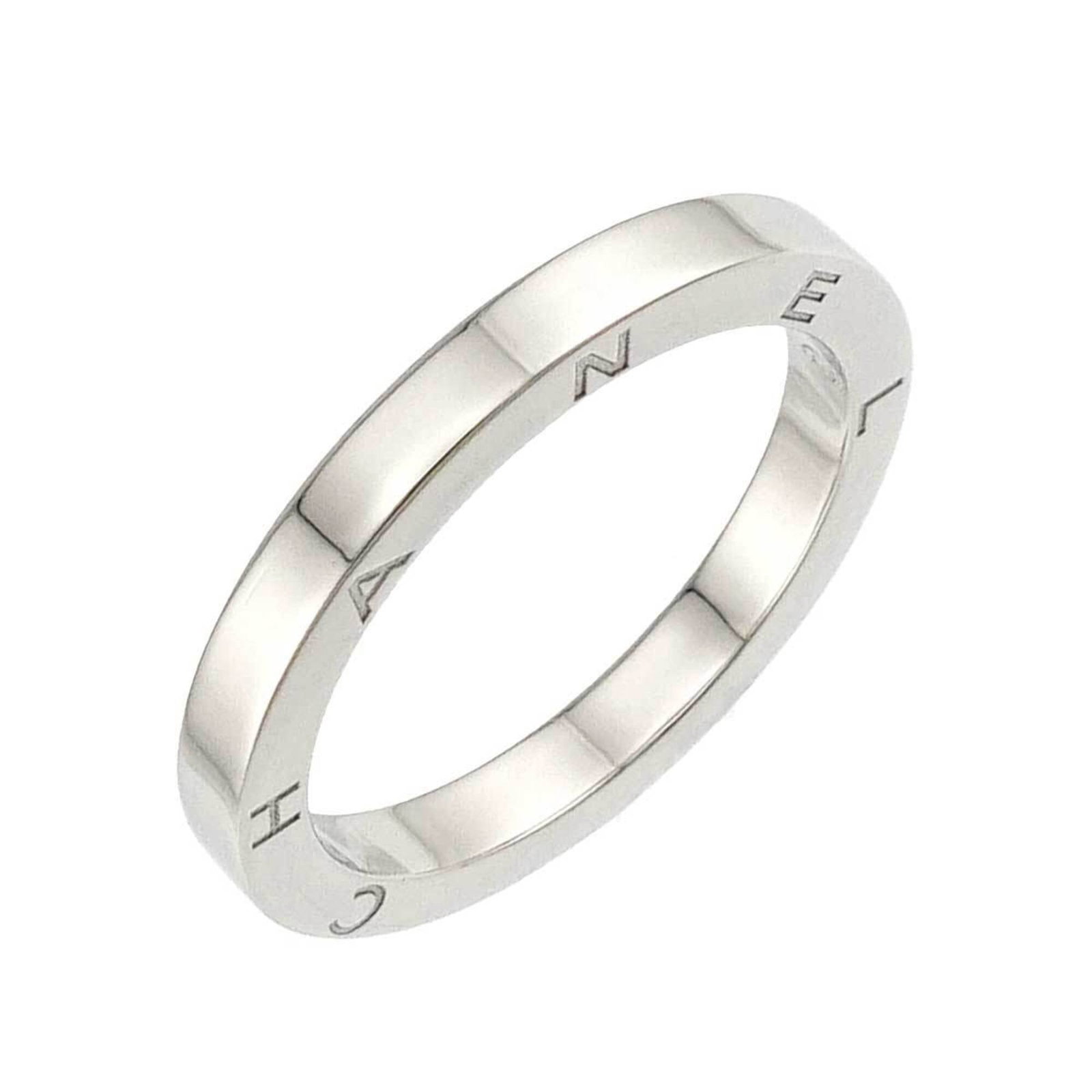 CHANEL Band Ring Platinum 950: CHANEL Band Ring Platinum 950 Platinum 950 band ring from CHANEL, a high-end fashion brand, in excellent condition with no visible wear. The ring features a sleek design that looks and functions as ne