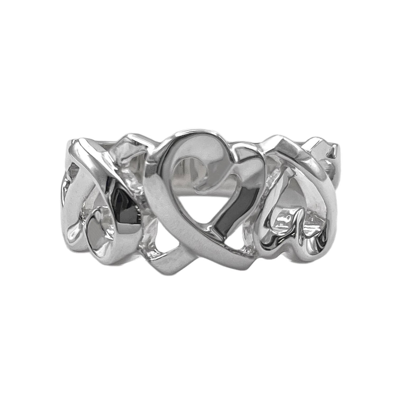 TIFFANY Band Ring Silver 925: TIFFANY Band Ring Silver 925 Silver 925 construction ensures durability and a touch of sophistication. This Tiffany band ring boasts a sleek design that complements any style. In excellent condition,