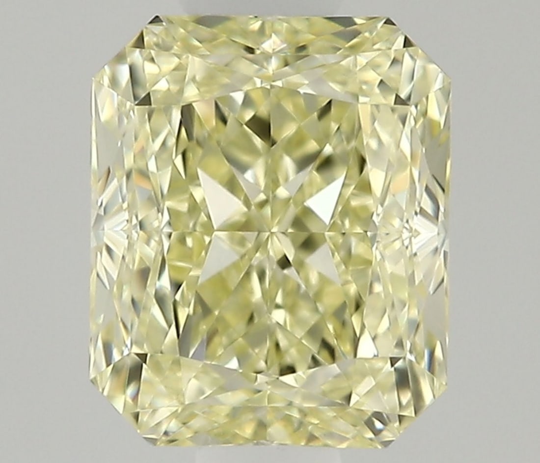 GIA Radiant 0.7ct Fancy Light Yellow VVS1 - Loose Natural Diamond: GIA Radiant 0.7ct Fancy Light Yellow VVS1 - Loose Natural Diamond GIA-certified, this 0.7ct Fancy Light Yellow VVS1 diamond boasts exceptional clarity and color, with a radiant light yellow hue that