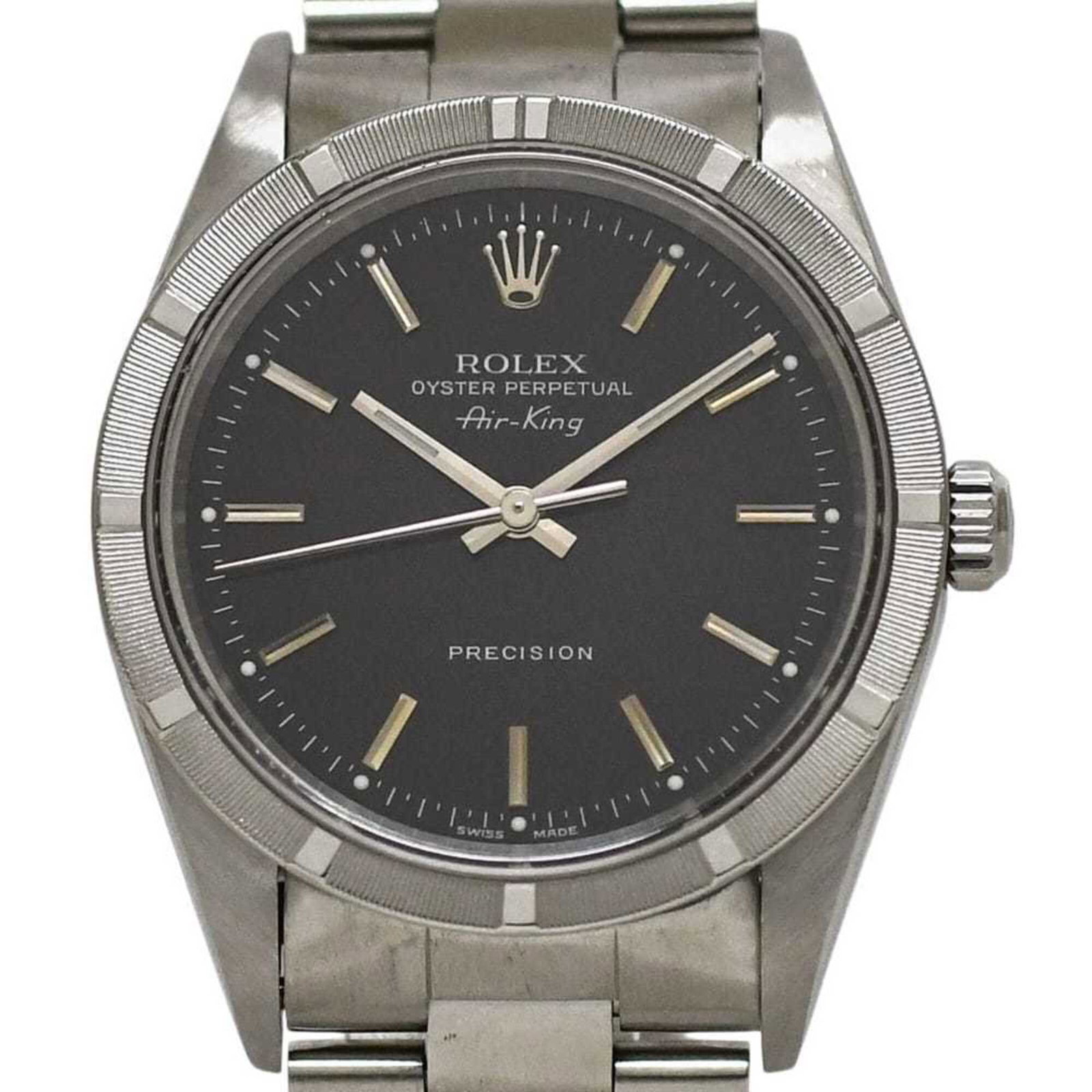 ROLEX Wristwatch Stainless Steel: ROLEX Wristwatch Stainless Steel Stainless steel case and band provide a sleek, durable foundation for this black dial watch, featuring a self-winding automatic movement. The 37mm case size and 18cm w