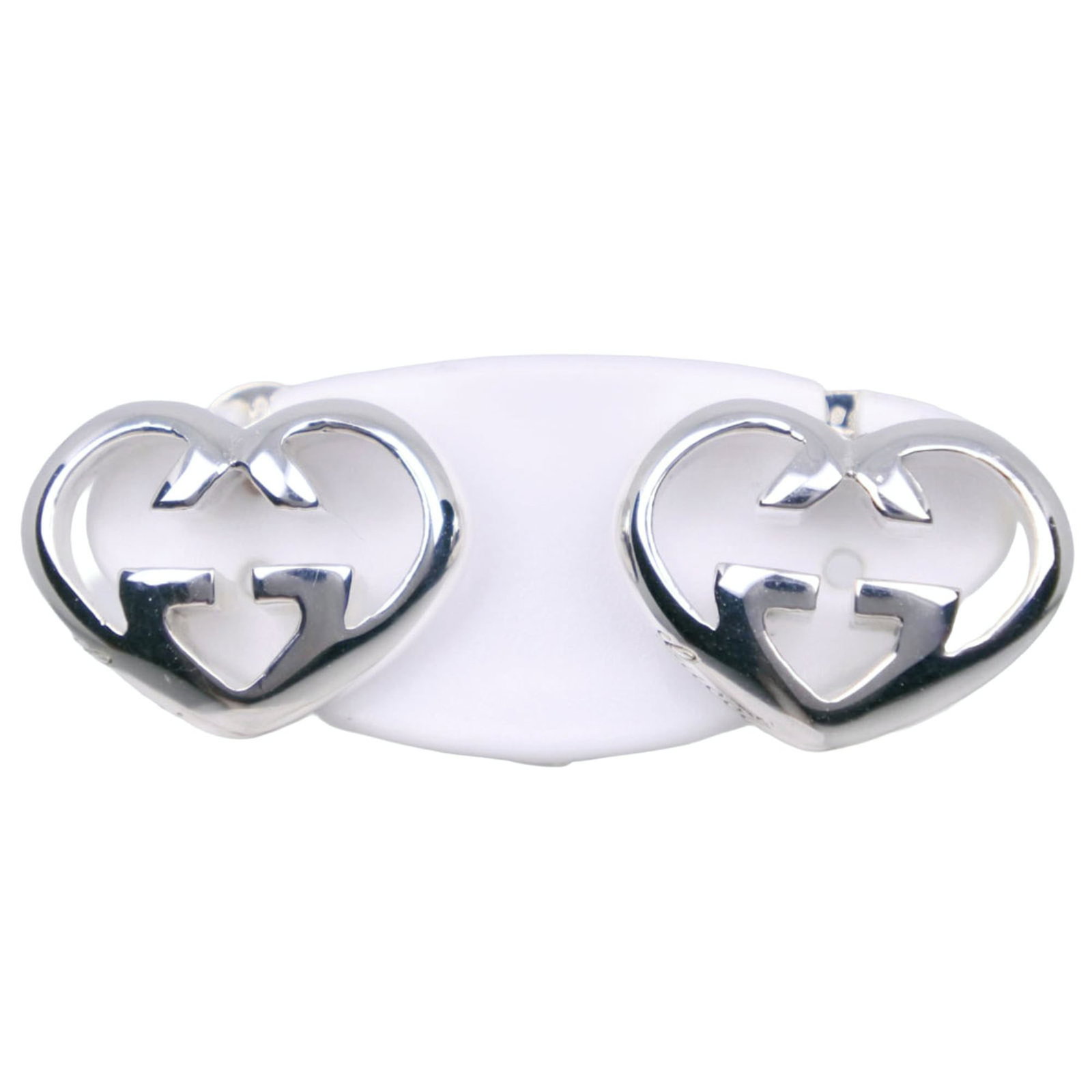 GUCCI Stud Earrings Silver 925: GUCCI Stud Earrings Silver 925 Silver 925 Gucci Stud Earrings in excellent condition, featuring the iconic Gucci design. Gently used with minor signs of wear, these earrings showcase the Gucci brand's