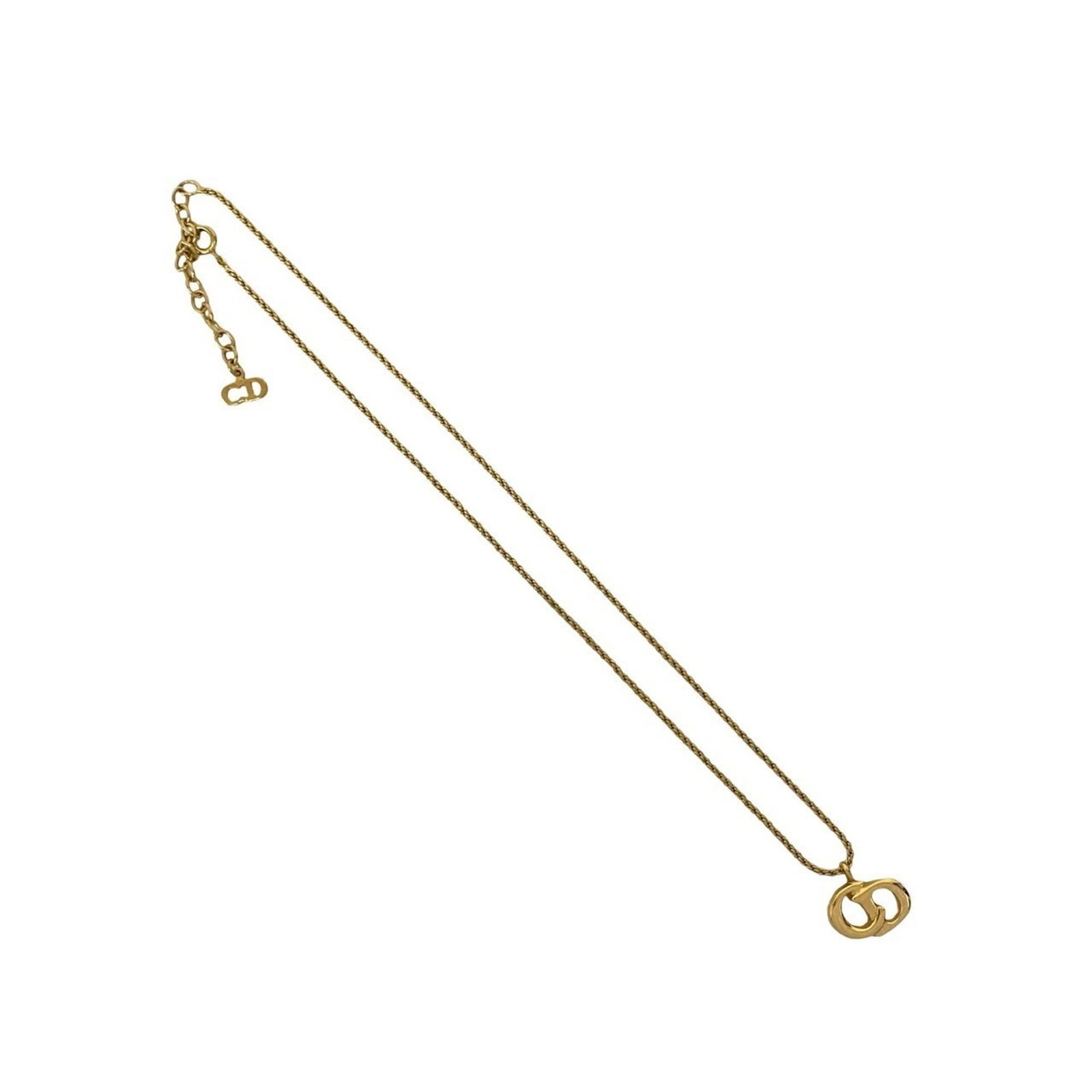 CHRISTIAN DIOR Gold Plating: CHRISTIAN DIOR Gold Plating Gold plated by Christian Dior, this elegant necklace features a 13mm x 15mm pendant with a gold plating finish. The item has a 39 cm / 15.35'' neck circumference and bears