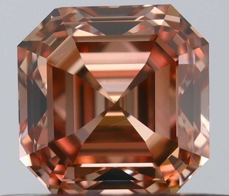 GIA Square Emerald 0.5ct Fancy Pink VVS1 - Loose Natural Diamond: GIA Square Emerald 0.5ct Fancy Pink VVS1 - Loose Natural Diamond GIA Square Emerald 0.5ct Fancy Pink VVS1 - Loose Natural Diamond. This 0.5ct Fancy Pink diamond boasts exceptional clarity and color,