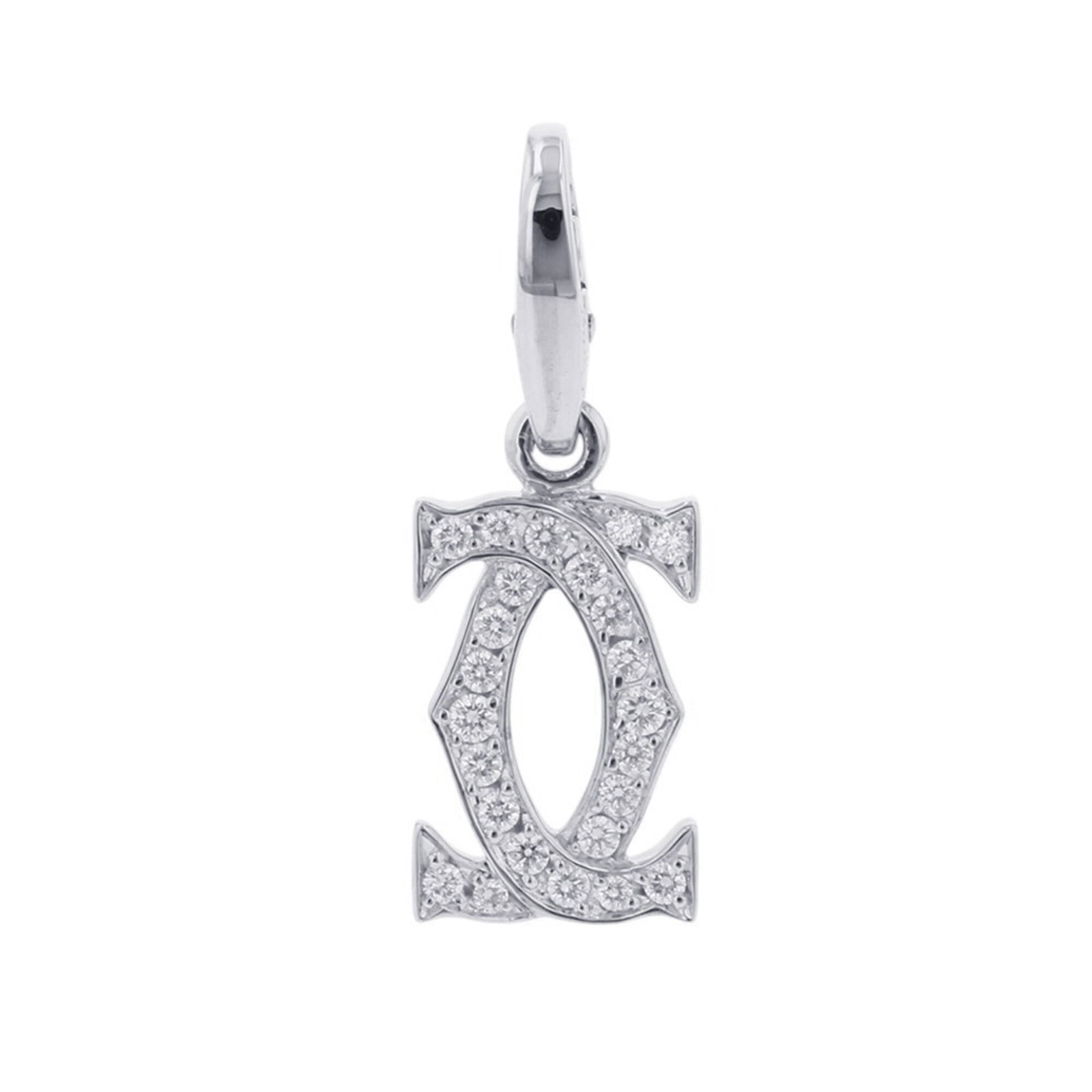 CARTIER White Gold (18K): CARTIER White Gold (18K) Cartier White Gold (18K) Pendant - A Gently Used, High-Quality Pendant.25.2mm x 9.1mm / 0.99'' x 0.35'' white gold (18K) pendant in very good condition, with minor signs of
