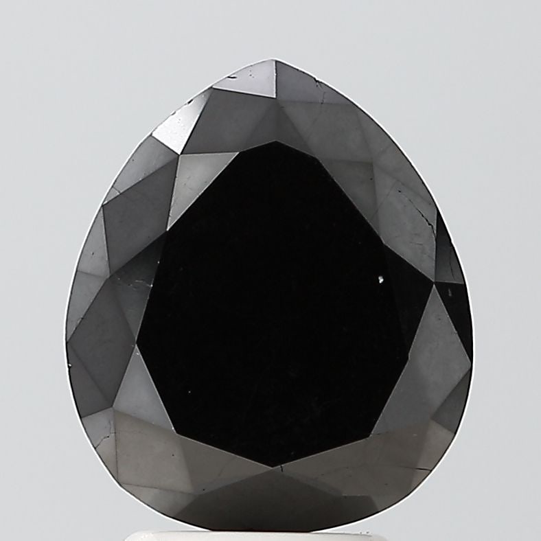 Pear 3.72ct Black VVS2 - Loose Natural Diamond: Pear 3.72ct Black VVS2 - Loose Natural Diamond 3.72ct Black VVS2 - Loose Natural Diamond with EX polish and symmetry, showcasing exceptional clarity and luster. This natural Fancy diamond boasts a