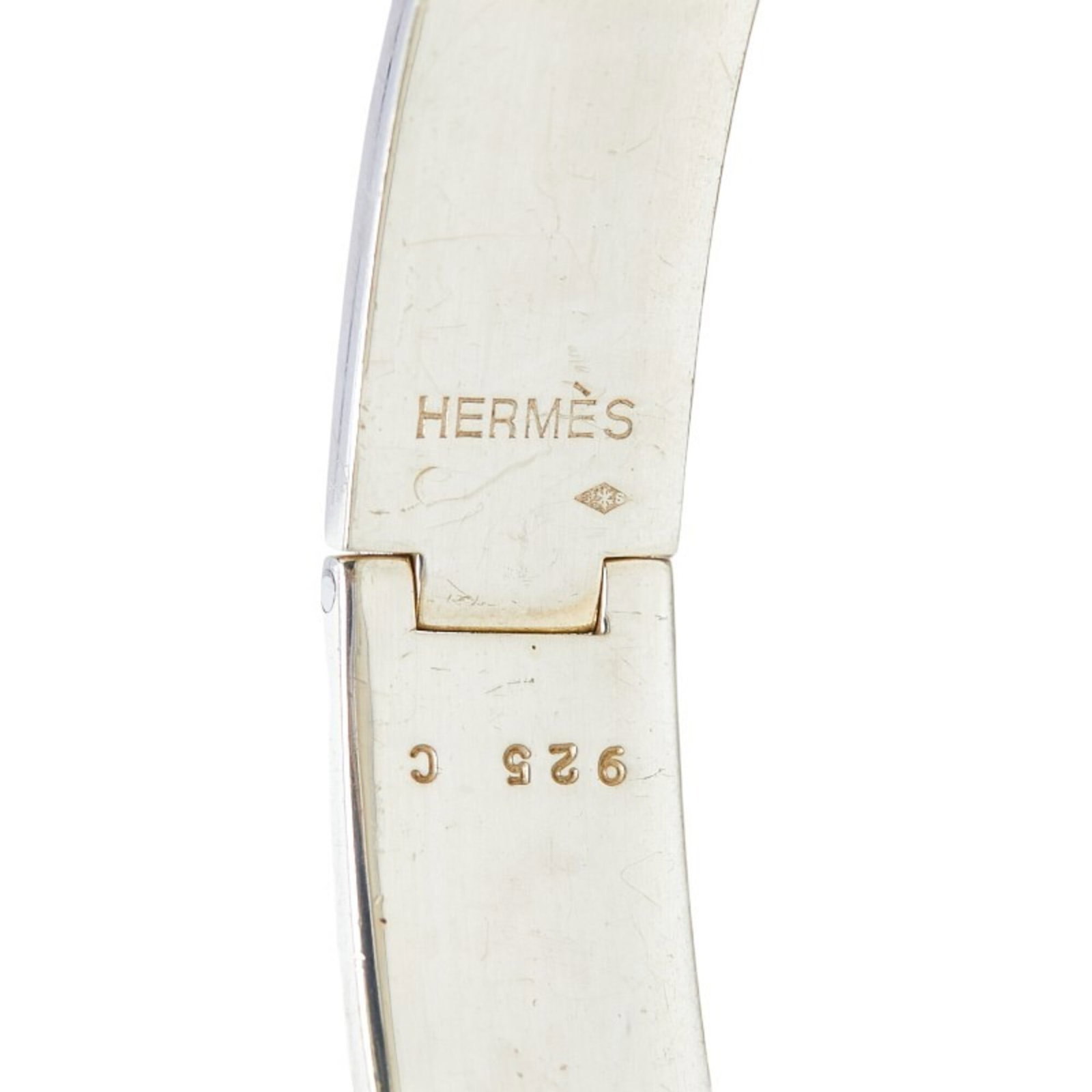 HERMES Bangle Enamel Silver 925 - 4