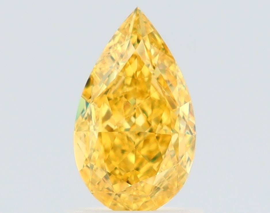 GIA Pear 1.17ct Fancy Vivid Yellow VVS2 - Loose Natural Diamond: GIA Pear 1.17ct Fancy Vivid Yellow VVS2 - Loose Natural Diamond 1.17ct Fancy Vivid Yellow VVS2 - Loose Natural Diamond, certified by the Gemological Institute of America (GIA), boasts exceptional