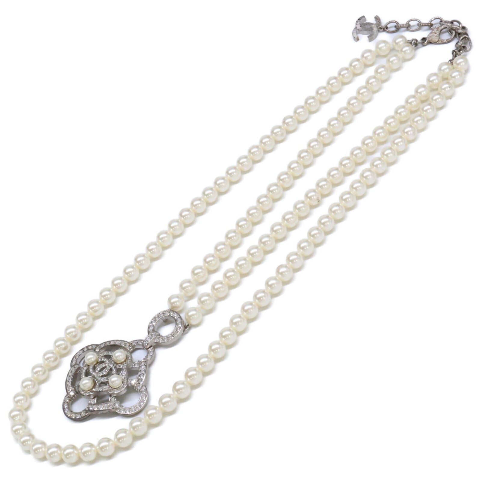 CHANEL Silver Necklace - 2