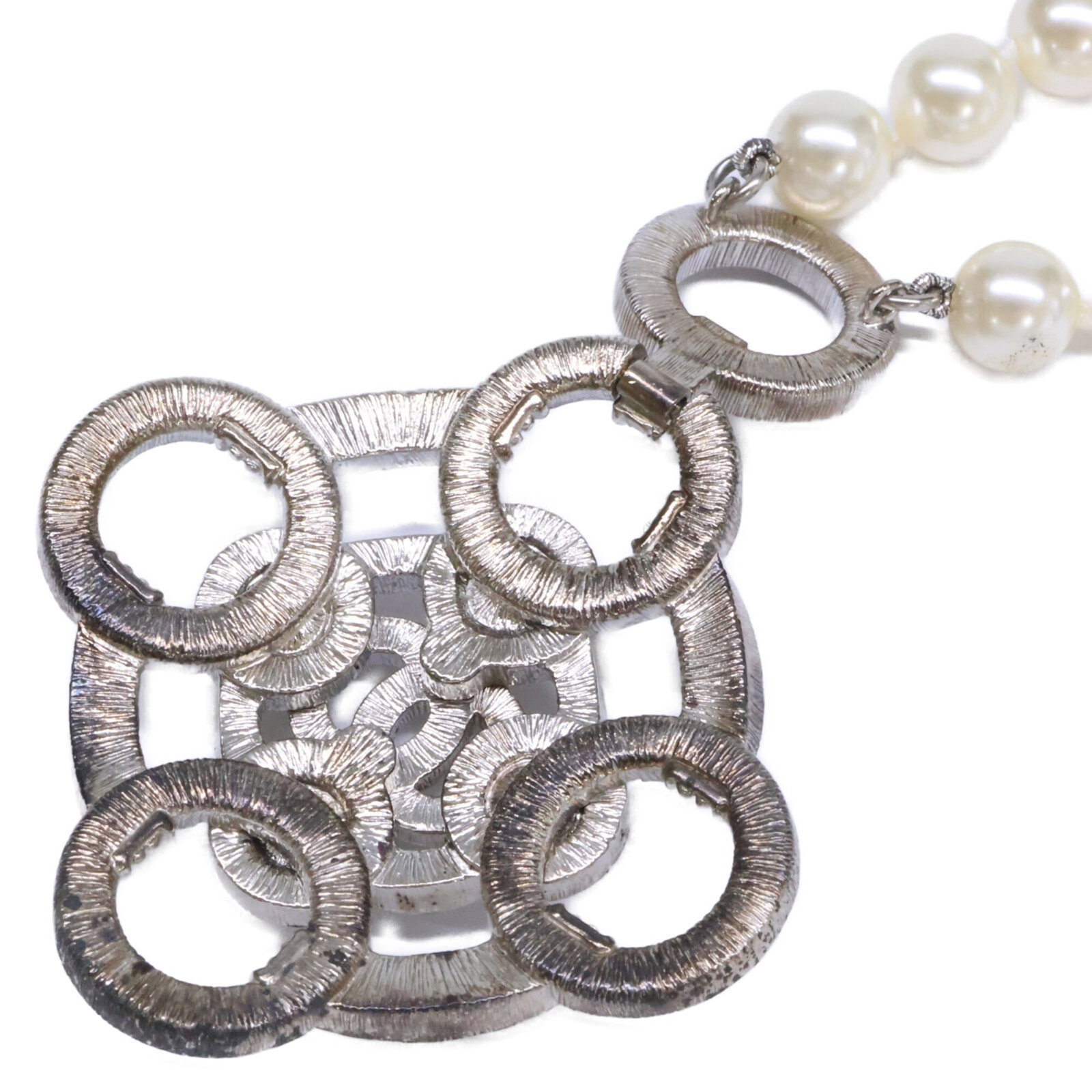 CHANEL Silver Necklace - 5