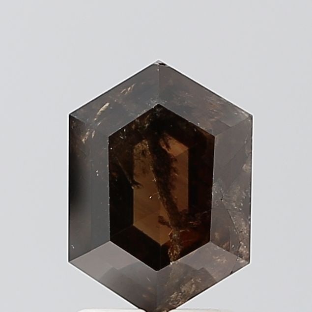 Hexagonal 2.2ct Salt And Pepper VVS2 - Loose Natural Diamond: Hexagonal 2.2ct Salt And Pepper VVS2 - Loose Natural Diamond 2.2 carat salt and pepper diamond with VVS2 clarity, boasting EX symmetry and polish, is a rare natural gemstone for those seeking a