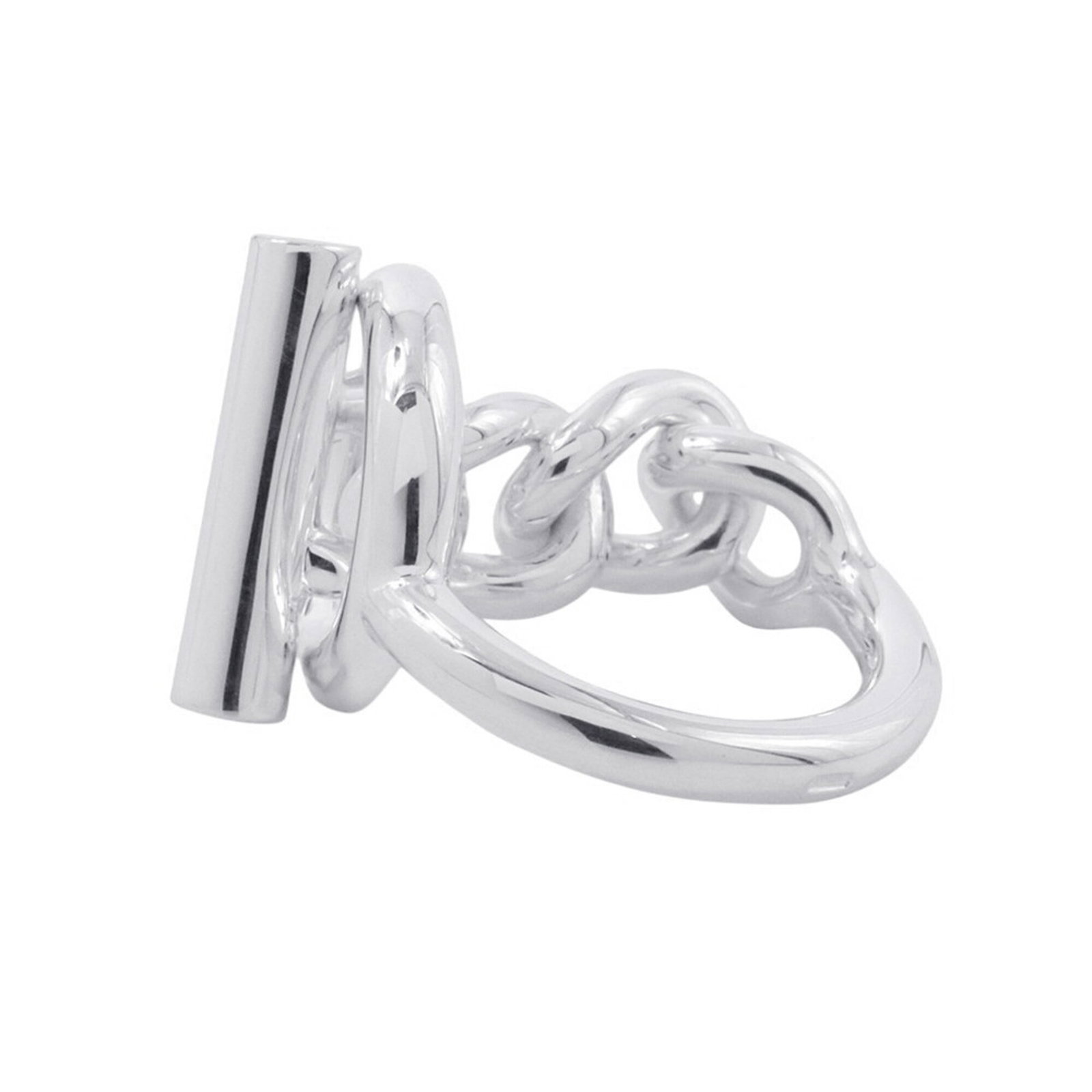 HERMES Band Ring Silver 925 - 2