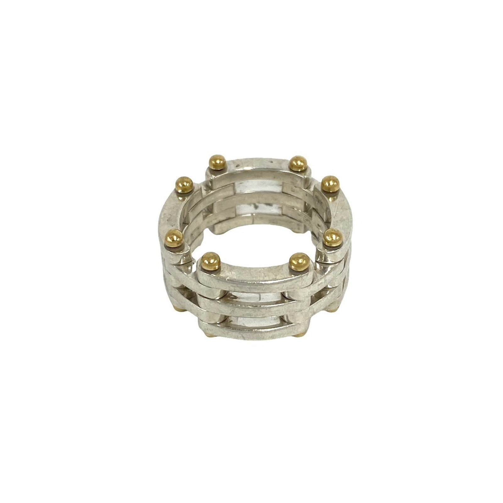 TIFFANY Band Ring Silver 925 Yellow Gold (18K): TIFFANY Band Ring Silver 925 Yellow Gold (18K) Silver 925 band ring in 18K yellow gold, a classic Tiffany design. The ring features a subtle yellow gold accent, adding a touch of elegance to any outfi
