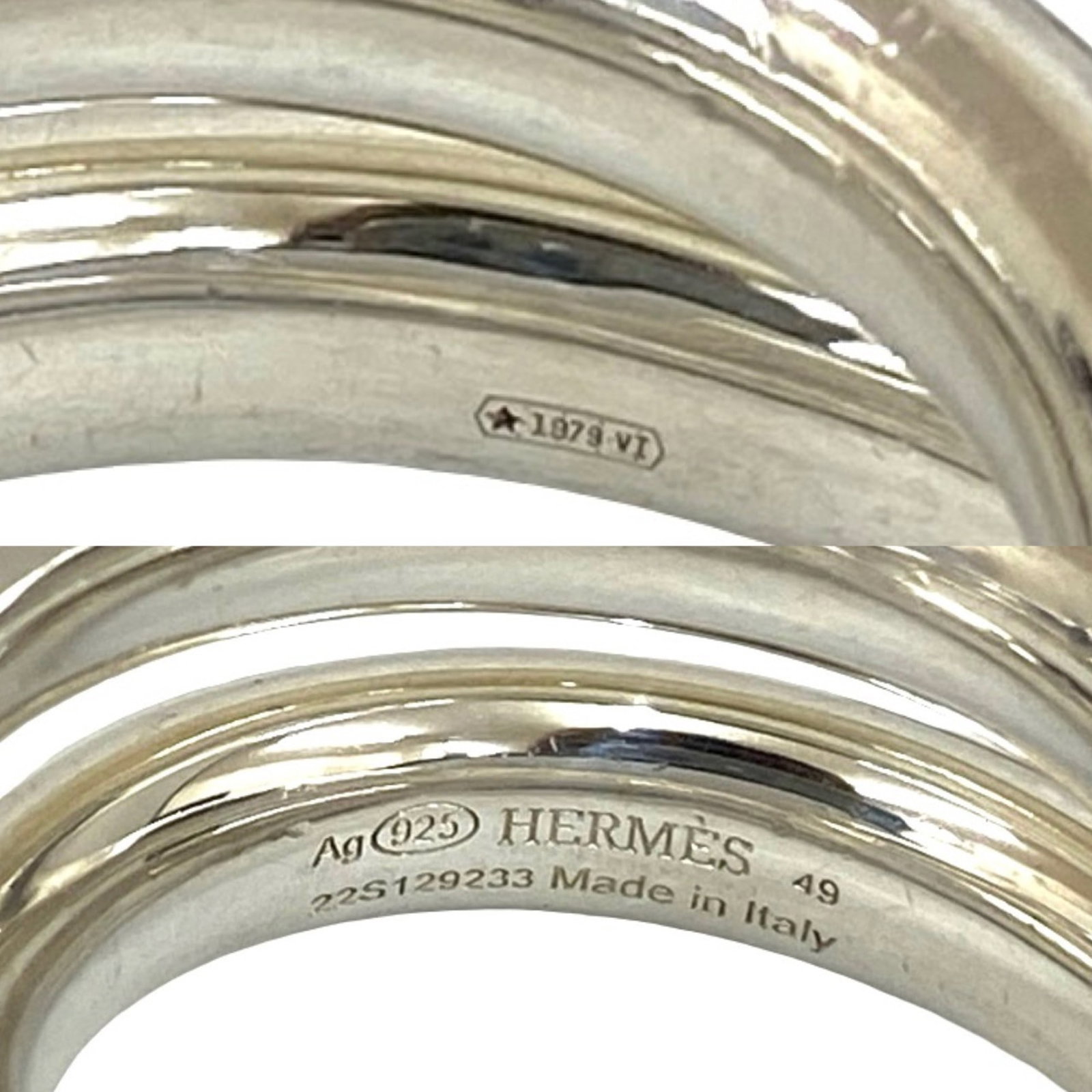 HERMES Band Ring Silver 925 - 2