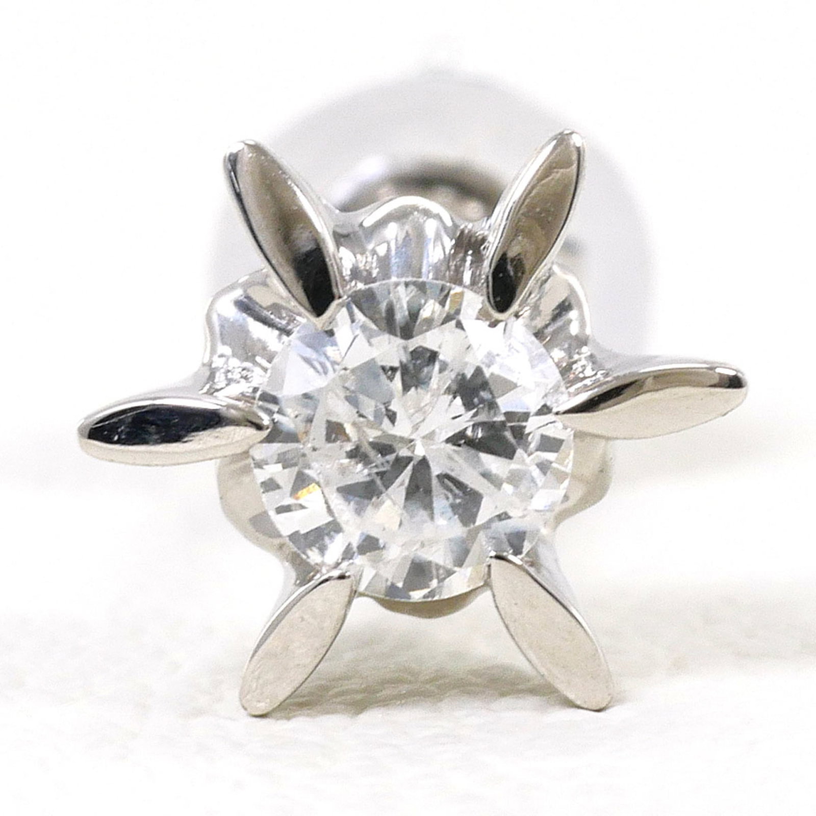 Stud Earrings Platinum 900 - 2