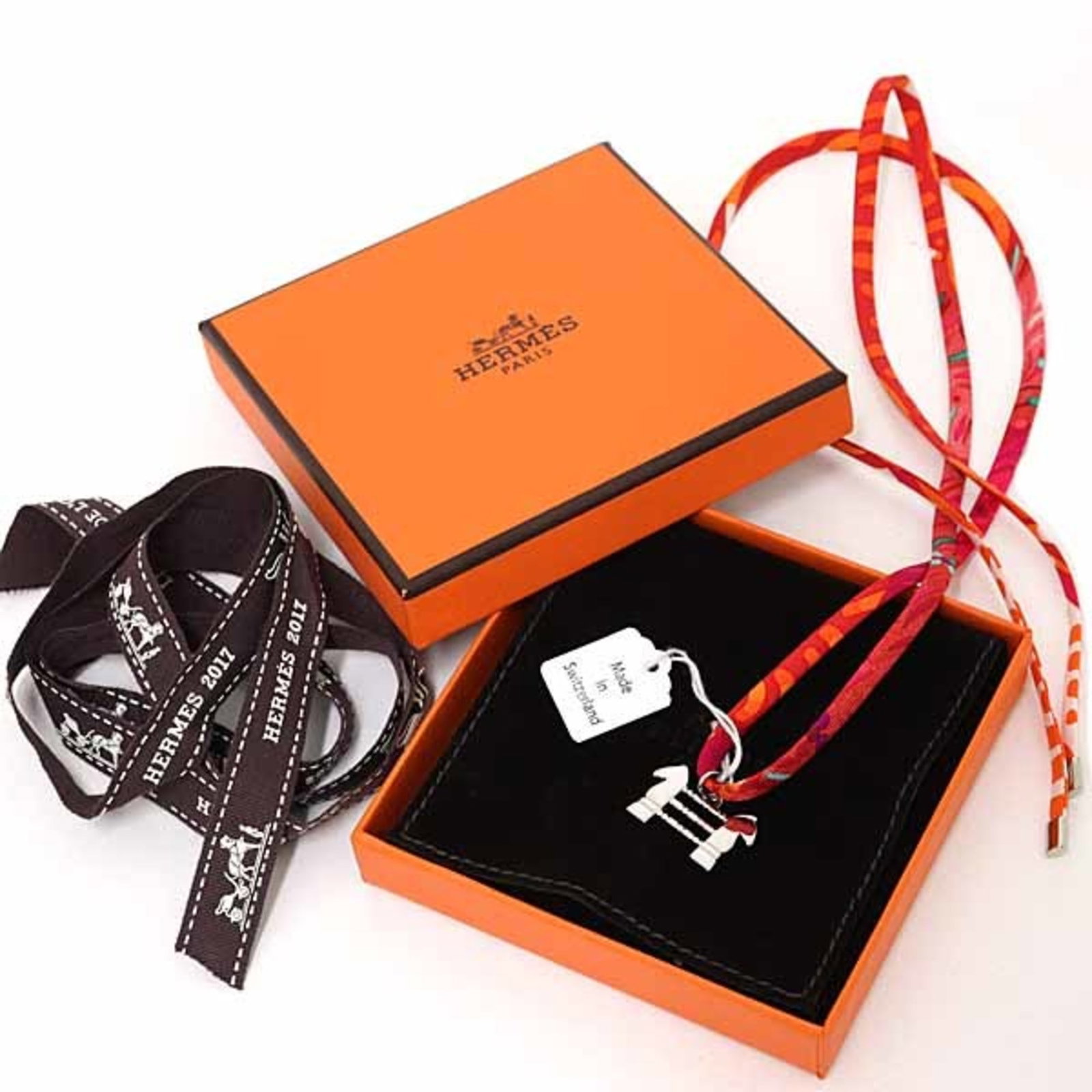 HERMES Charm Bracelet Silk - 2