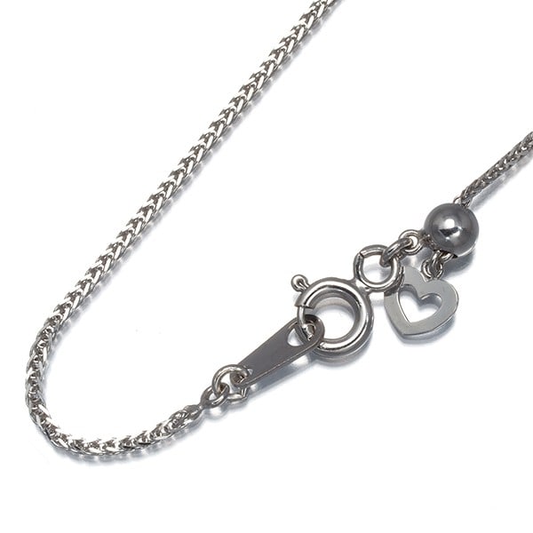 Tarant Chain Necklace 45Cm 18K 750 White Gold: Tarant Chain Necklace 45Cm 18K 750 White Gold 18k white gold chain necklace with a 45cm adjustable length, perfect for adding a touch of elegance to any outfit. This 2.5g necklace features a 0.7mm