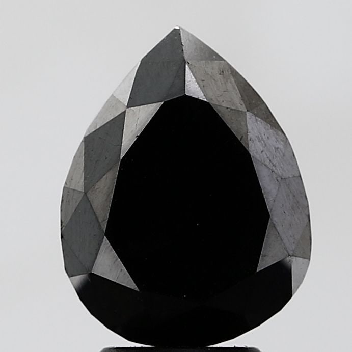 Pear 4.88ct Black VVS2 - Loose Natural Diamond: Pear 4.88ct Black VVS2 - Loose Natural Diamond 4.88ct Black VVS2 - Loose Natural Diamond, boasting exceptional clarity and polish, is a rare and striking gemstone. Its black color and high cut grade