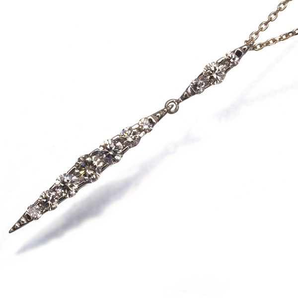 Kashikey Necklace Diamond 1.00Ct Naked 18K 750 Brown Gold: Kashikey Necklace Diamond 1.00Ct Naked 18K 750 Brown Gold Kashikey Necklace Diamond 1.00Ct Naked 18K 750 Brown Gold - A stunning 1.00ct diamond pendant set in 18k brown gold, this necklace boasts a