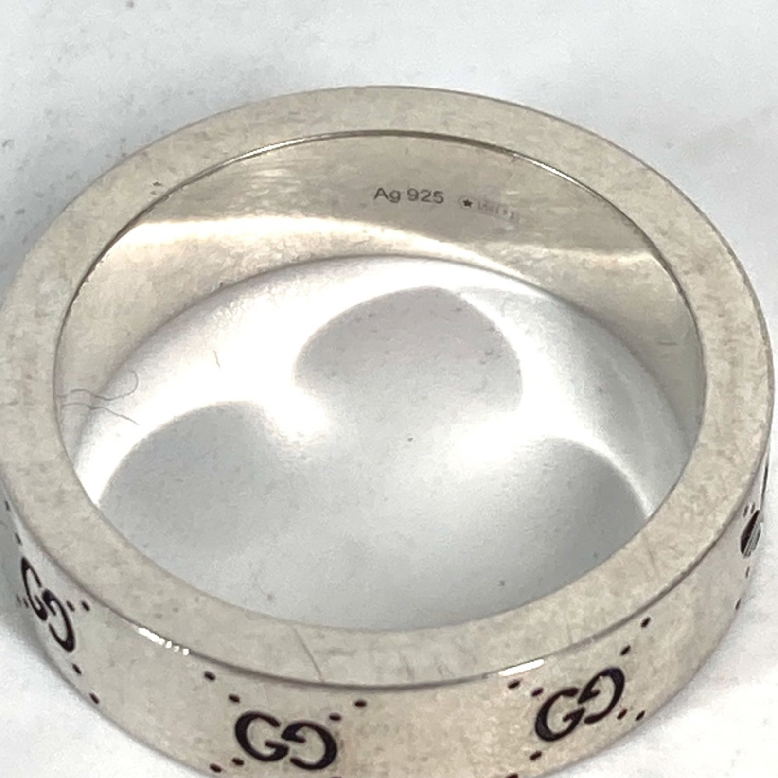 GUCCI Band Ring Silver - 8