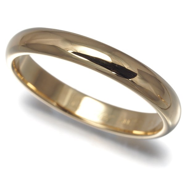 Cartier Ring 1895 Wedding Band 3.5Mm Eu59 18K 750 Yellow Gold: Cartier Ring 1895 Wedding Band 3.5Mm Eu59 18K 750 Yellow Gold 18K yellow gold Cartier ring features a 3.5mm band size EU59, with no main stone, and a signature. This 1895 collection ring is made from
