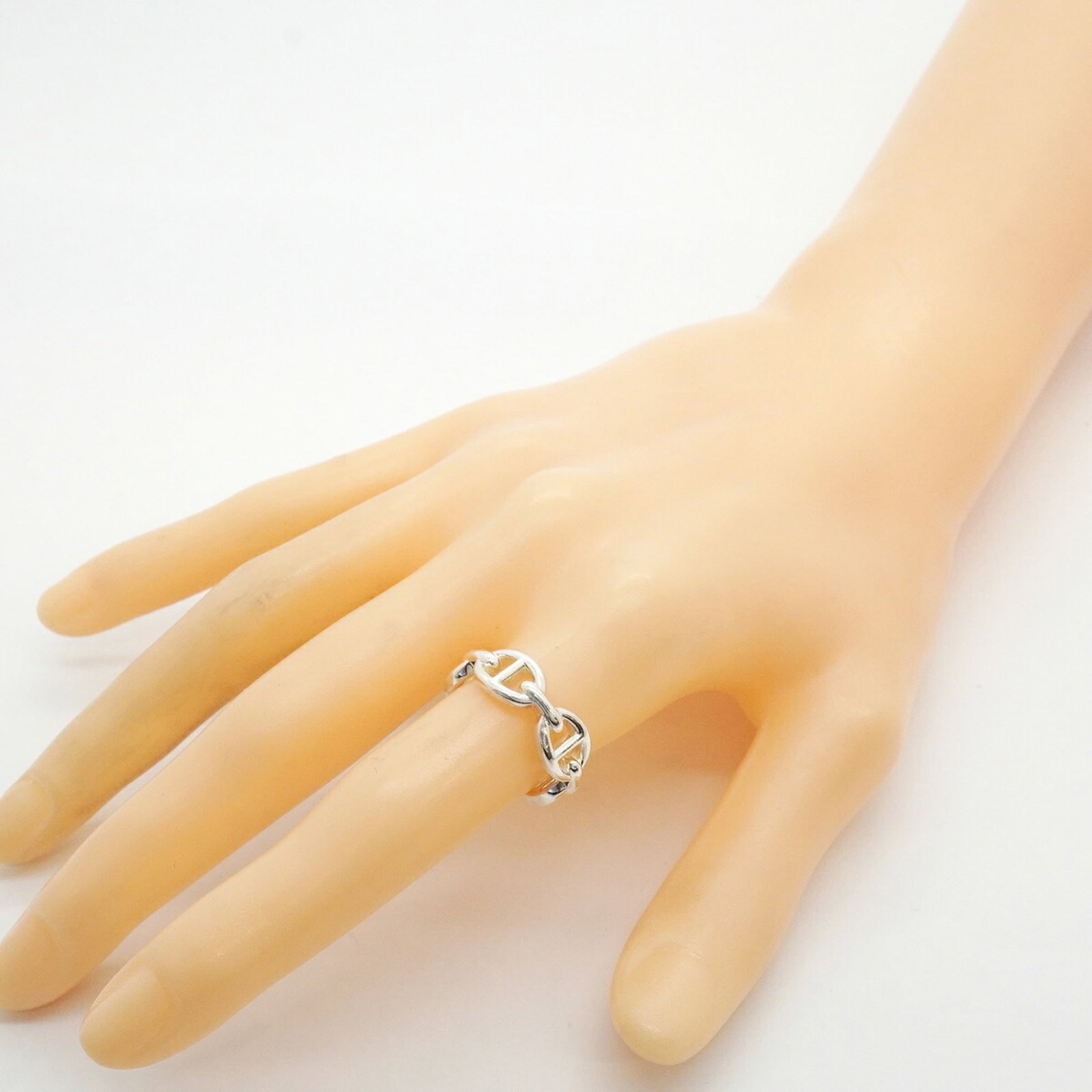 HERMES Band Ring Silver 925 - 8