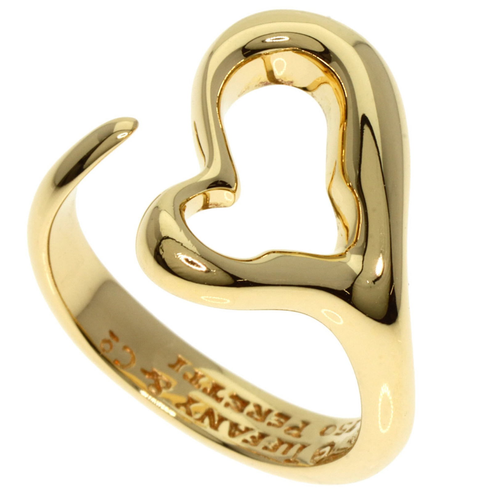 TIFFANY Band Ring Yellow Gold (18K): TIFFANY Band Ring Yellow Gold (18K) Yellow gold (18K) band ring from Tiffany, featuring a sleek and sophisticated design. This like new used ring boasts excellent condition with no visible wear, makin