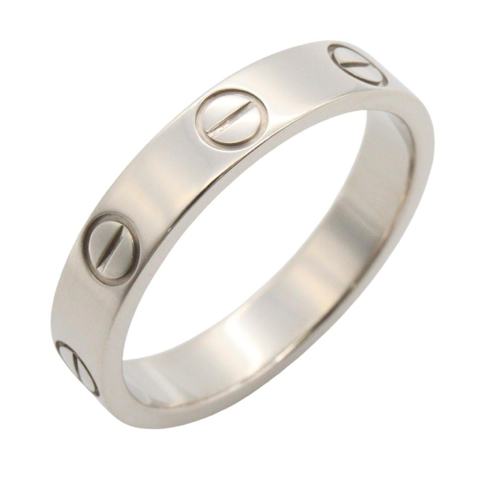 CARTIER Band Ring White Gold (18K): CARTIER Band Ring White Gold (18K) This 18K white gold band ring from Cartier features a sleek and sophisticated design. With a US size 5, it's perfect for those who want a stylish and versatile