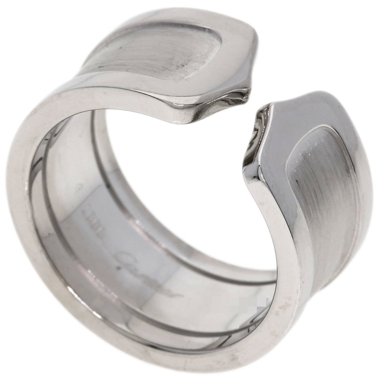 CARTIER Band Ring White Gold (18K): CARTIER Band Ring White Gold (18K) Cartier Band Ring White Gold (18K) - A stylish and elegant 18K white gold band ring from the renowned French luxury brand, Cartier. Gently used with minor signs of w