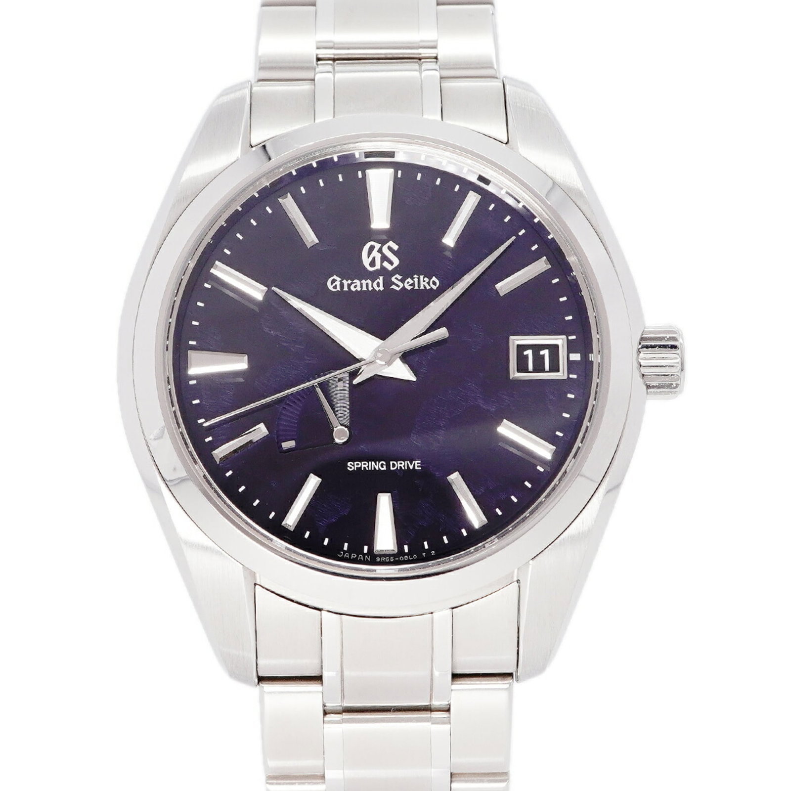 SEIKO Wristwatch Stainless Steel: SEIKO Wristwatch Stainless Steel Stainless steel band and navy dial make this Seiko wristwatch a stylish accessory. With its self-winding automatic movement and 40.6mm case diameter, it's a reliable