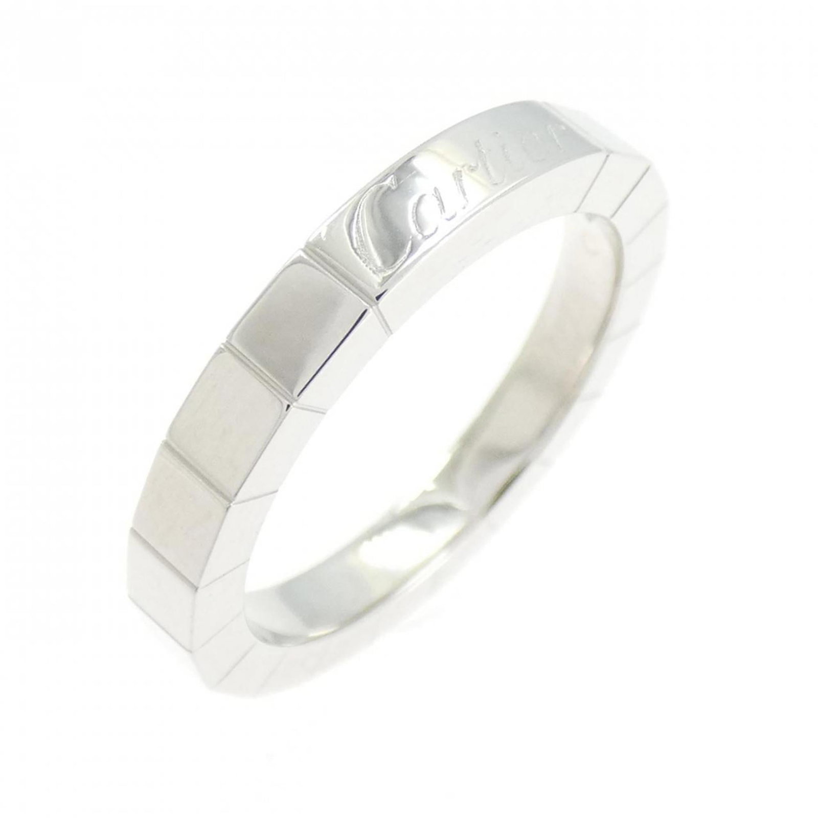CARTIER Band Ring: CARTIER Band Ring Cartier Band Ring in 18K White Gold, a elegant and understated design featuring a slender band with a subtle width of 2.7mm. This gently used ring showcases minor signs of wear,