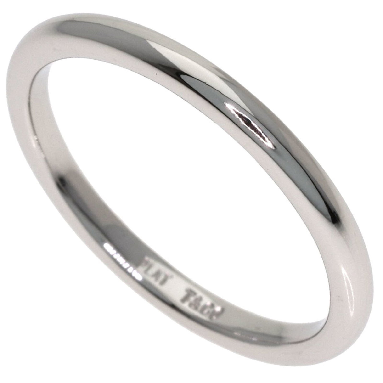 TIFFANY Wedding Ring: TIFFANY Wedding Ring Platinum Tiffany wedding ring in US size 6, featuring a 1.9mm width and weighing 3.2g. The ring bears minor signs of wear, including small scratches and light marks, but remains i