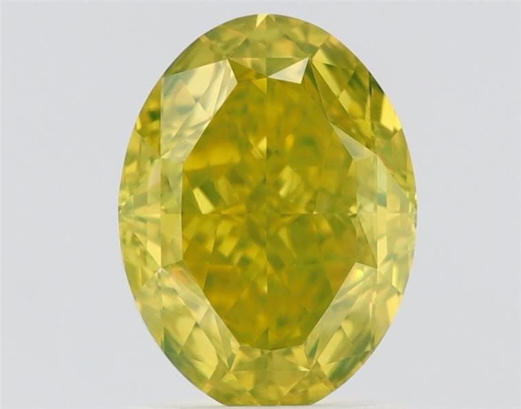 GIA Oval 2.02ct Fancy Vivid Greenish Yellow VVS1 - Loose Natural Diamond: GIA Oval 2.02ct Fancy Vivid Greenish Yellow VVS1 - Loose Natural Diamond The 2.02ct Fancy Vivid Greenish Yellow VVS1 diamond is a stunning example of natural beauty, boasting an EX polish and VG