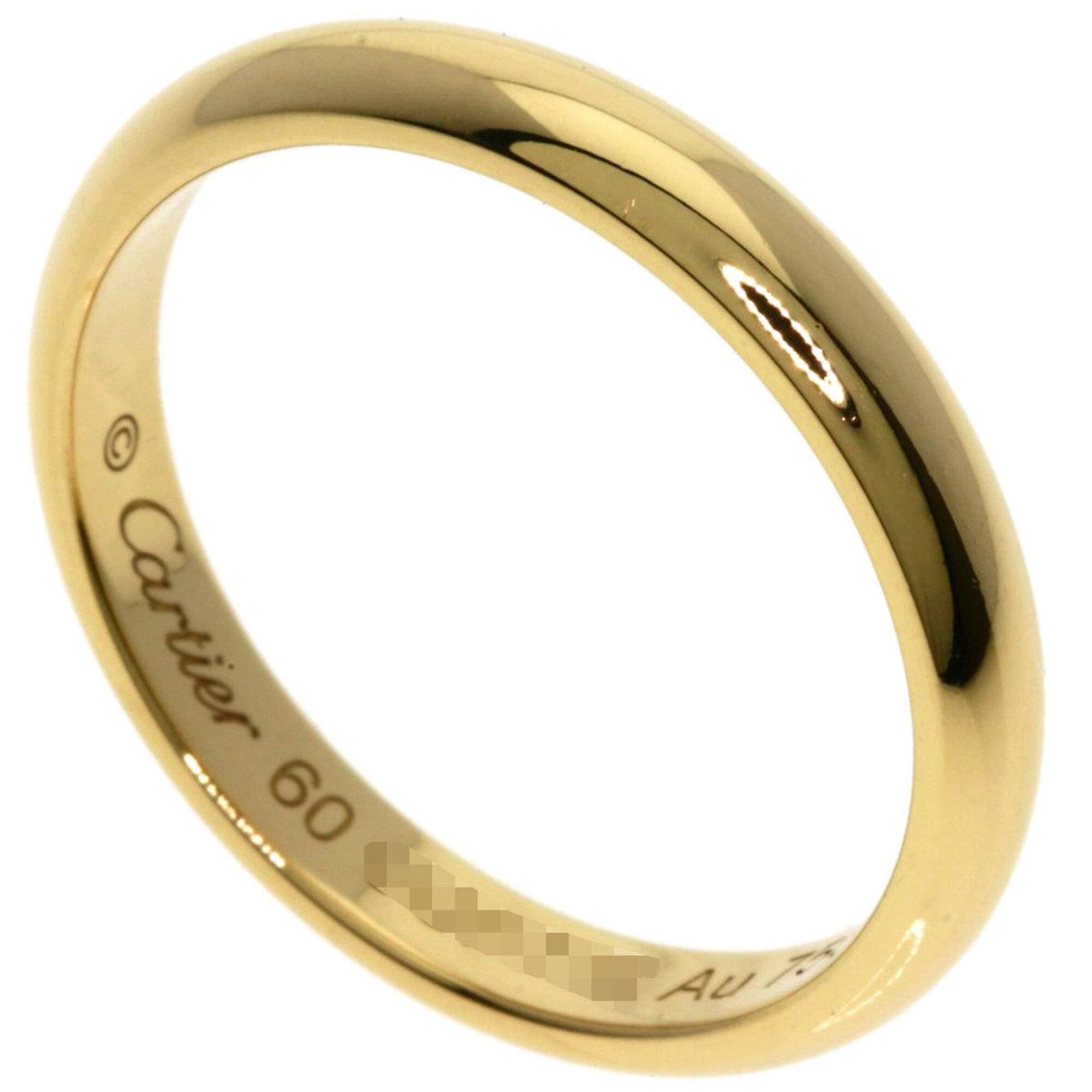 CARTIER Band Ring Yellow Gold (18K): CARTIER Band Ring Yellow Gold (18K) Yellow gold (18K) Cartier band ring, a classic design for women, made from 18K yellow gold. The ring features a band style with minor scratches or light marks, but 