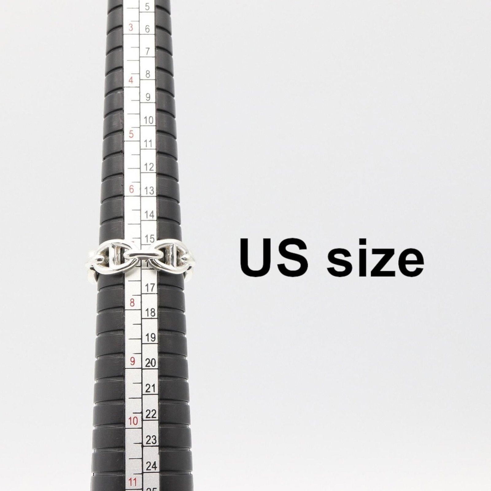 HERMES Band Ring Silver 925 - 7
