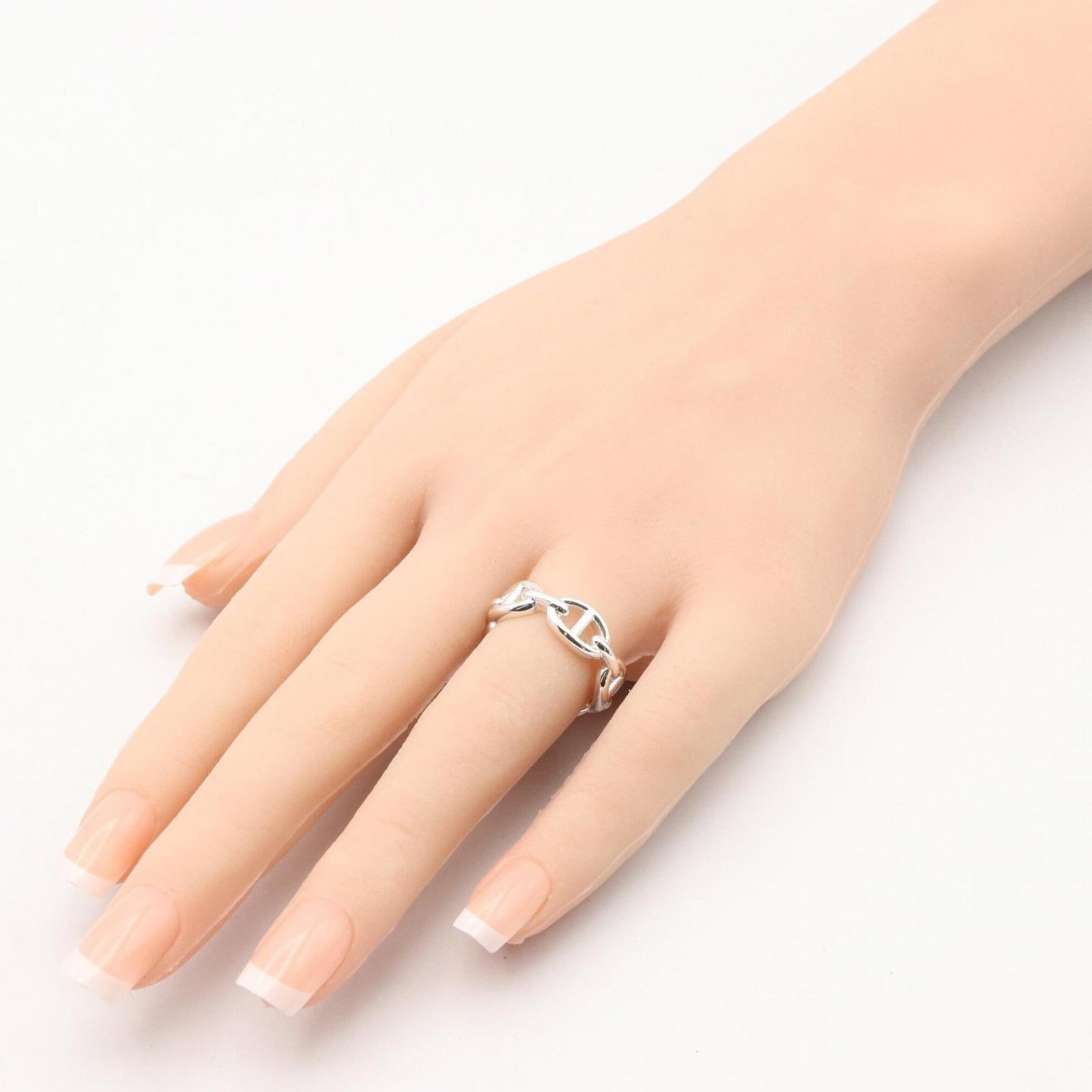 HERMES Band Ring Silver 925 - 8