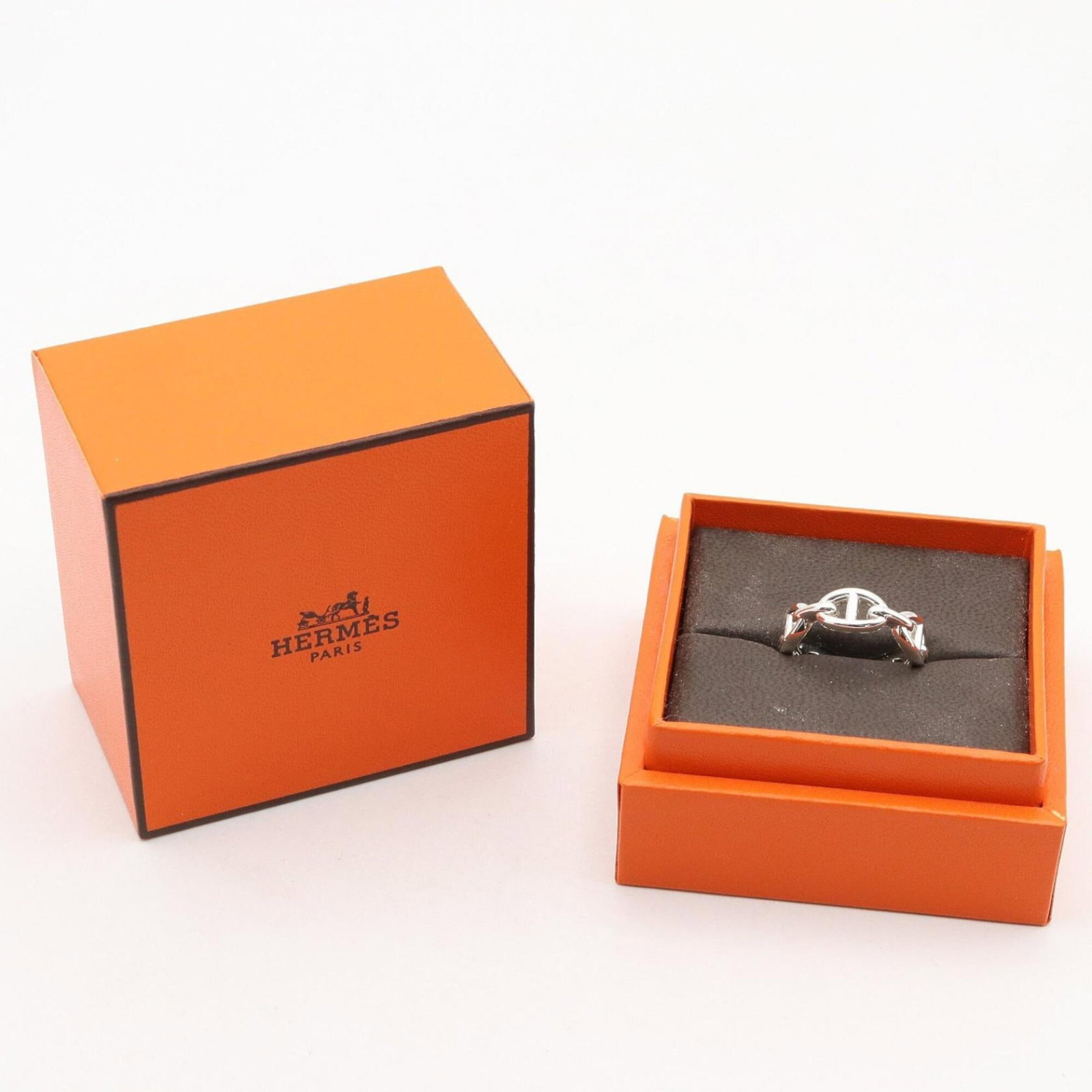 HERMES Band Ring Silver 925 - 9