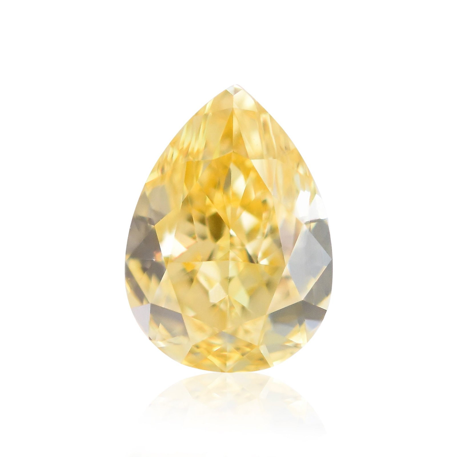 GIA Pear 0.56ct Fancy Intense Orangey Yellow VVS1 - Loose Natural Diamond: GIA Pear 0.56ct Fancy Intense Orangey Yellow VVS1 - Loose Natural Diamond GIA-certified, this 0.56ct Fancy Intense Orangey Yellow VVS1 diamond boasts exceptional clarity and a vibrant, orangey hue.